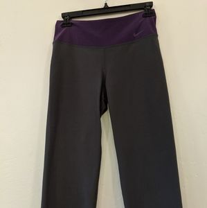 Nike Dri Fit Purple Grey Legging Crop